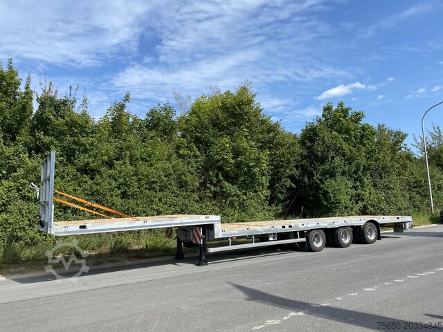 Låglastarsläpvagn Möslein ST 3-Plato 9,4  3 Achs Satteltieflader Plato 45 t GGfür Fertigteile, Baumaschinen oder Container