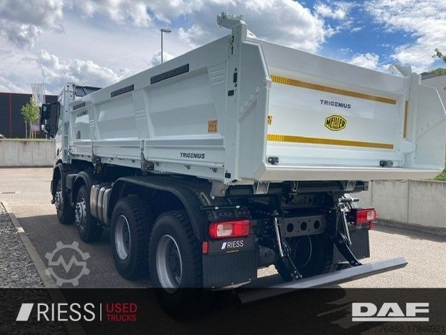 Camion basculante trilateral DAF XD 450 FAD 8x4 Meiller Trigenius Bordmatik