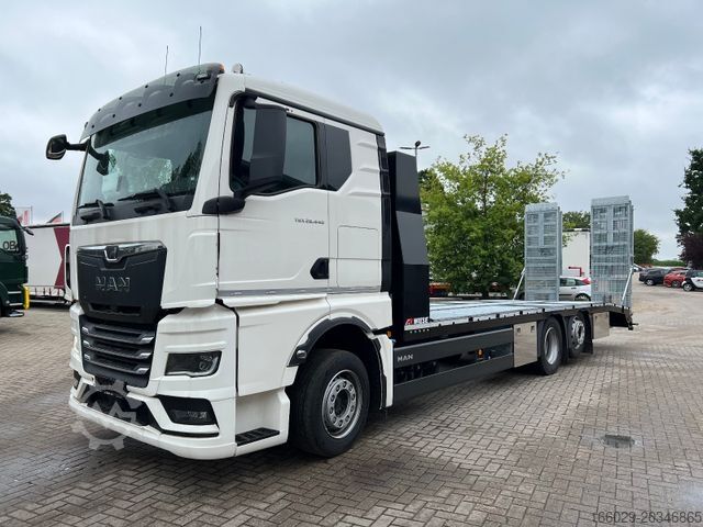 Bjærgningsvogn MAN Baumaschinen-  Arbeitsbühnentransporter Rampen