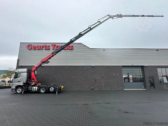 Crane truck Mercedes-Benz Actros 2553 6X2 TREKKER +HMF 4020 K6 +FJ 600 K4...