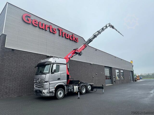 Crane truck Mercedes-Benz Actros 2553 6X2 TREKKER +HMF 4020 K6 +FJ 600 K4...
