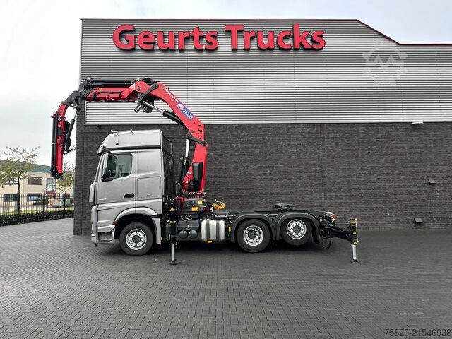 Crane truck Mercedes-Benz Actros 2553 6X2 TREKKER +HMF 4020 K6 +FJ 600 K4...