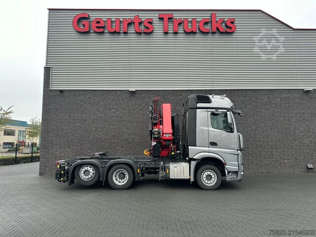 Crane truck Mercedes-Benz Actros 2553 6X2 TREKKER +HMF 4020 K6 +FJ 600 K4...