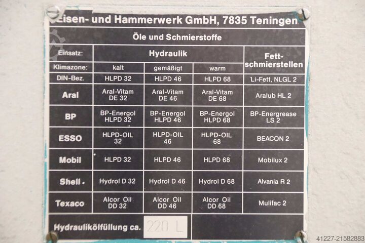 Pladesaks 6 x 2000 mm EHT TSS 6-20