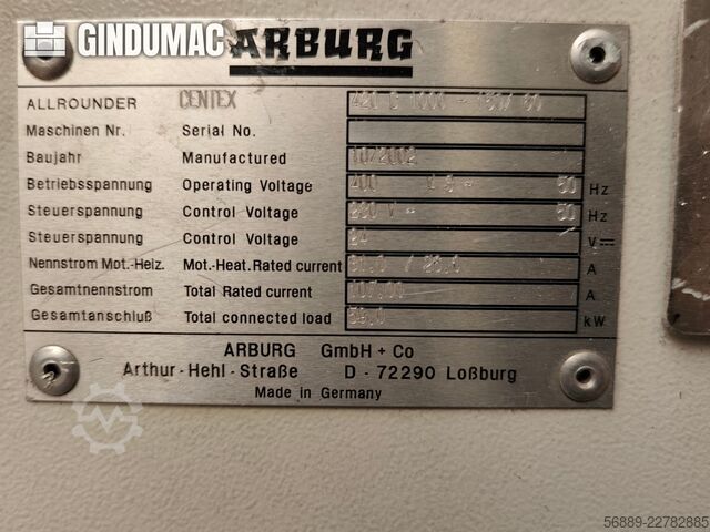 Arburg 420 C 1000-150/60 Arburg 420 C 1000-150/60