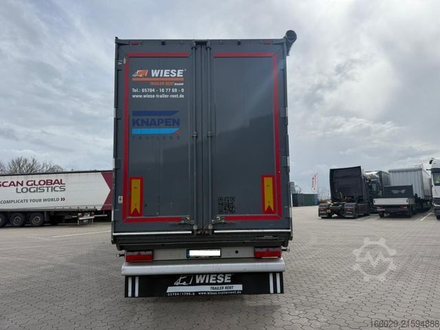 Yürüyen tabanlı yarı römork KNAPEN K100 Schubboden 92m³ 10mm Boden TÜV+Bremse Neu