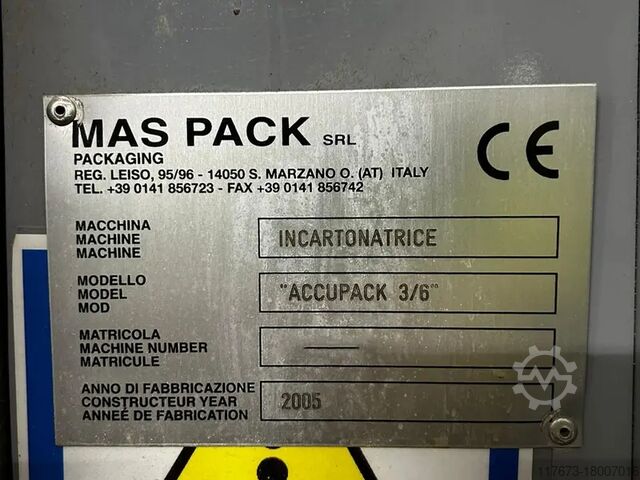 Ambalator de cutii MAS PACK ACCUPACK 3/6