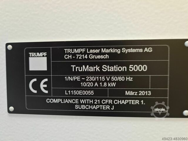 Laserske mašine za označavanje TRUMPF TruMark 5040
