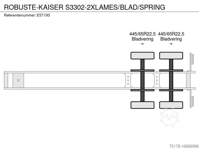Kipper ROBUSTE-KAISER S3302-2XLAMES/BLAD/SPRING