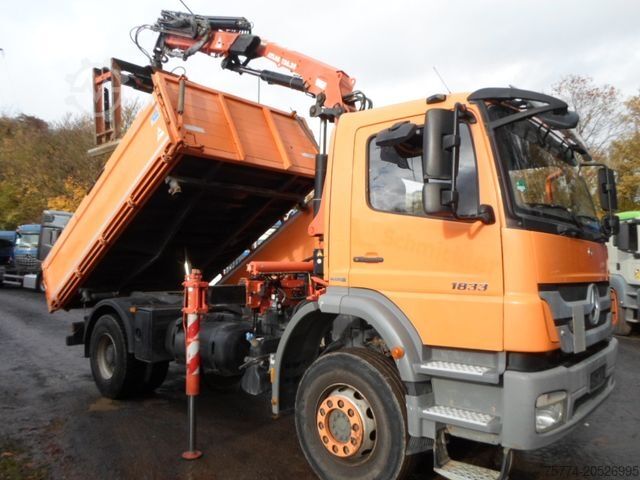 Kiepwagen MERCEDES-BENZ 1833 K/ Kran ATLAS/ 105000 KM