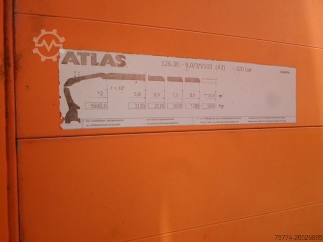 Kiepwagen MERCEDES-BENZ 1833 K/ Kran ATLAS/ 105000 KM