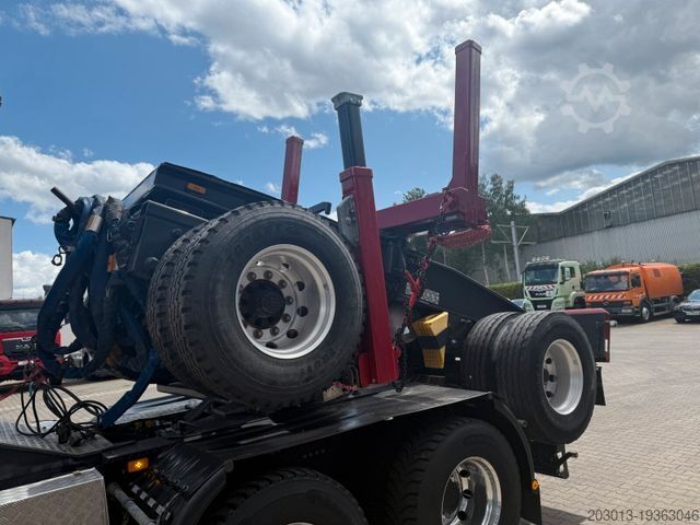 Holztransporter LKW VOLVO FH 540 6x4 Langholztransporter Kran + Anhänger