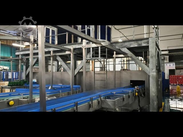 Gebruikte glasafvullijn voor cider, 32.000 flessen per uur Berchi 