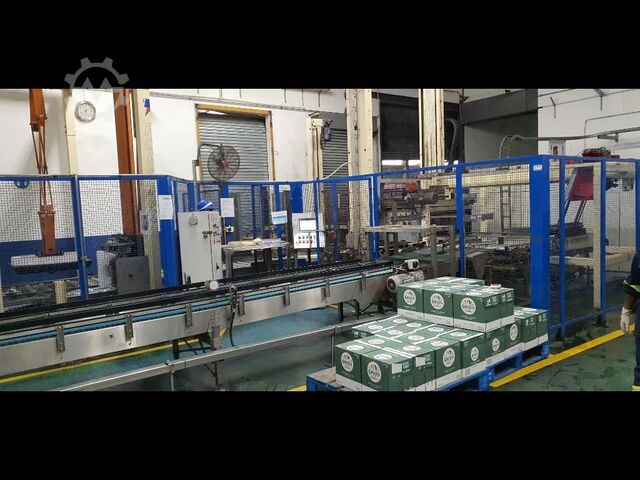 Gebruikte glasafvullijn voor cider, 32.000 flessen per uur Berchi 