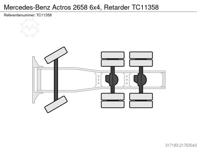Standard-SZM Mercedes-Benz Actros 2658 6x4, Retarder