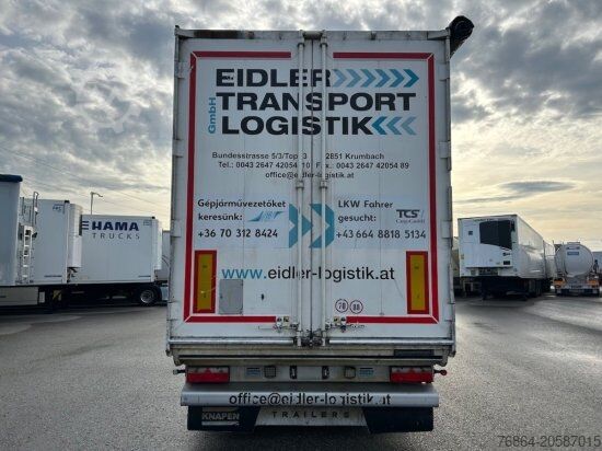 Semirremolque con piso móvil KNAPEN K100/KT01, 10 MM, LIFTACHSE, ROLLPLANE, FUNK