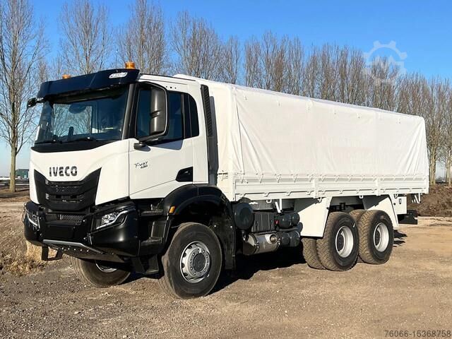 Pritsche/Plane Iveco T-Way AD380T43WH AT Tarpaulin / Canvas Box Truck (