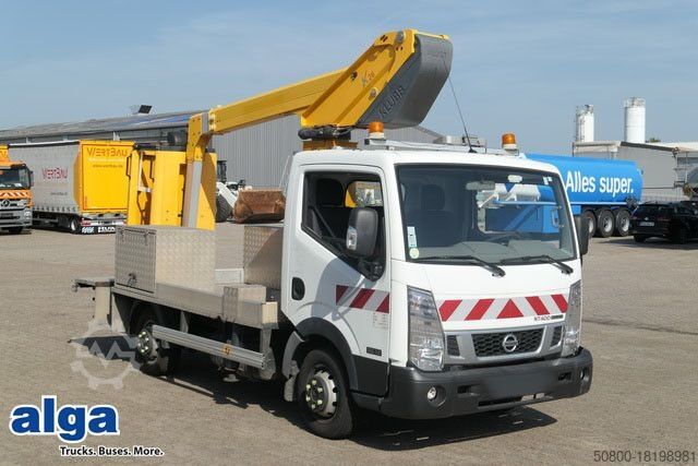Hoogwerker vrachtwagen NISSAN 32.12 4x2, 11m Arbeitshühe, Klima, 3x am Lager