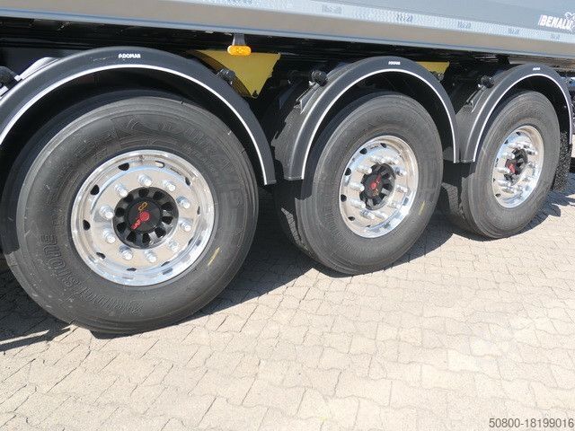 Semi-reboque basculante BENALU VN-Bulkliner S9500, ALu, 52m³, Kombitür, SAF
