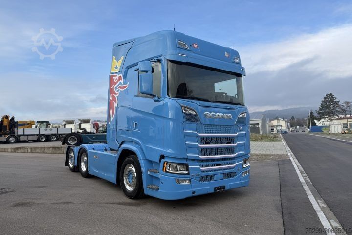 Standard nyergesvontató Scania S520A 6x2 Retarder Kipphydraulik / Swiss-Vehicle