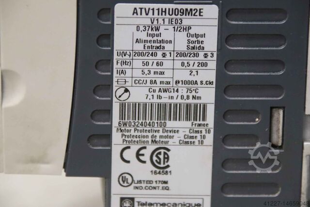 Frekvenční měnič 0,37 kW Telemecanique ATV11HU09M2E