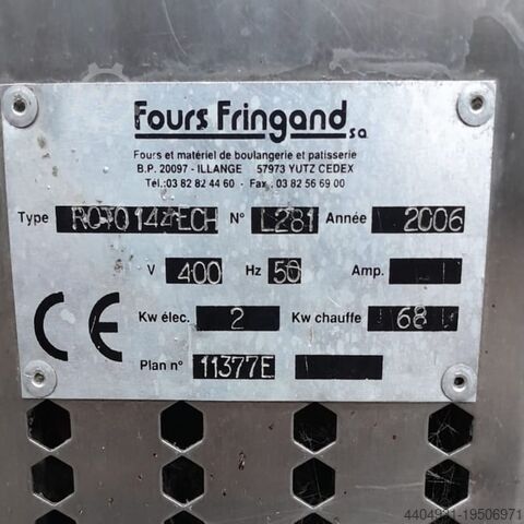 Forno rotativo 800x1000 a gas o gasolio Fringand Roto144ECH