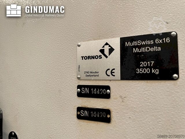 Swiss Type Turning Machine TORNOS MultiSwiss 6x16