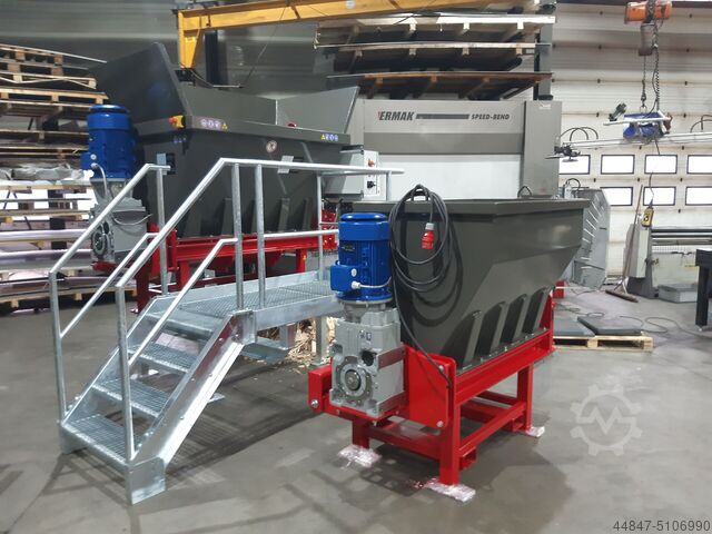 Fa előzúzó raklap aprító LUMAGO D.S.C. Dutch Shredder Company PYTHON 1300