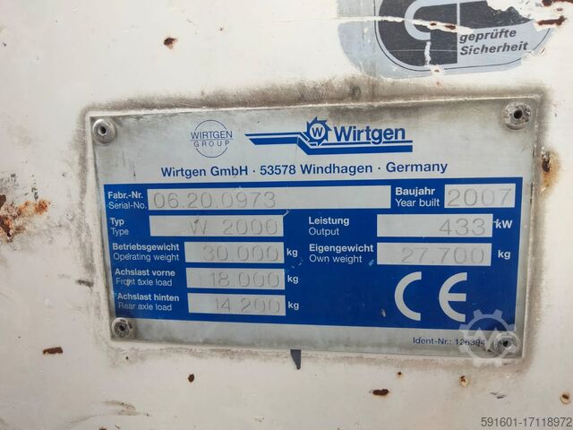 Frezarka do asfaltu Wirtgen W2000