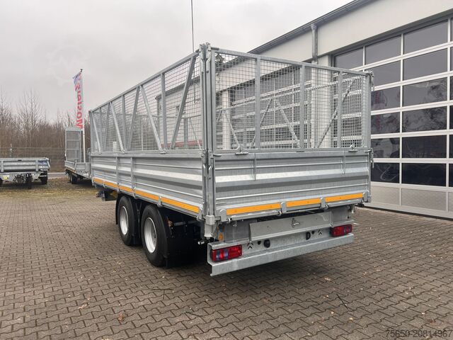 Tippsläp Möslein TTD 19 AB  neuer 19 t Tandemkipper TiefladerGitteraufsatz