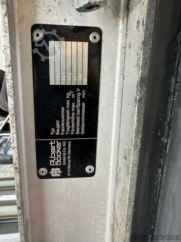 Montacarichi 400 kg Böcker KP200/400