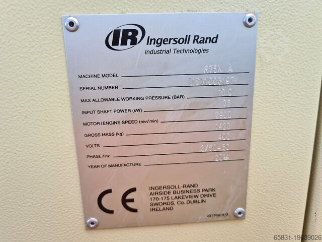 Schroefcompressor Ingersoll-Rand R 75 N  NIRVANA VSD