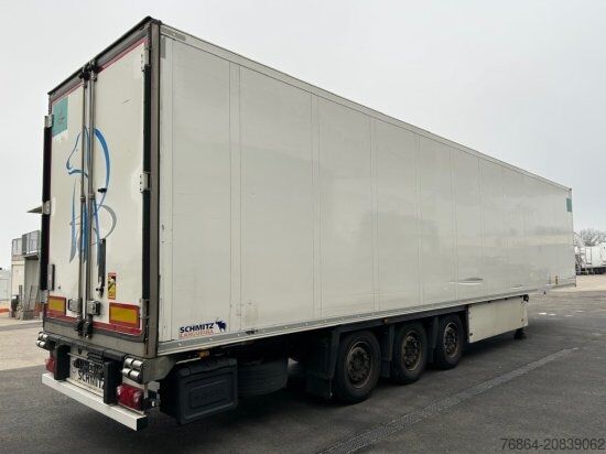 Low loader semitrailer SCHMITZ SCB S3B KüHLAUFLIEGER, TK SLXE 400, BLUMENBREITE