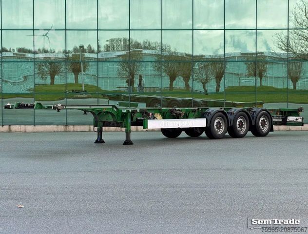 Swap body semitrailer KÖGEL S24-2 BACK SLIDER LIFT AXLE DISC BRAKES 3 PIECES