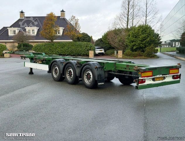 Swap body semitrailer KÖGEL S24-2 BACK SLIDER LIFT AXLE DISC BRAKES 3 PIECES