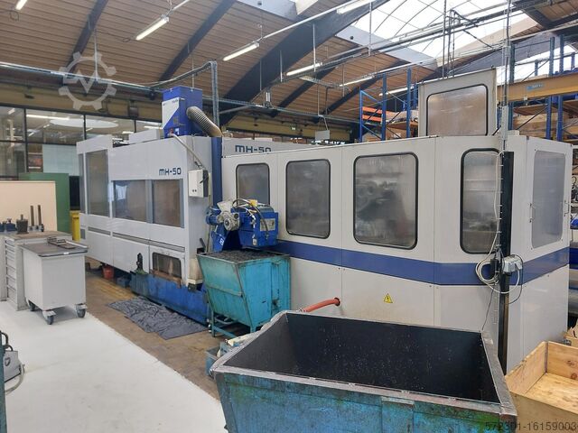 4-assig freescentrum met 7 pallets Mori Seiki MH 50