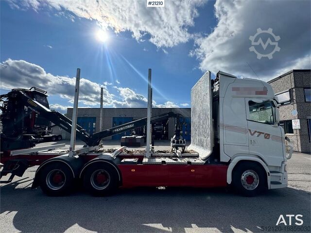 Houthouder Scania S730 Timber truck without crane.