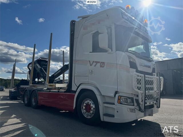 Houthouder Scania S730 Timber truck without crane.