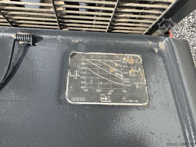 VS-22345 Elektrische triplex stapelaar Linde l14 initiële lift accu2020 LINDE l14