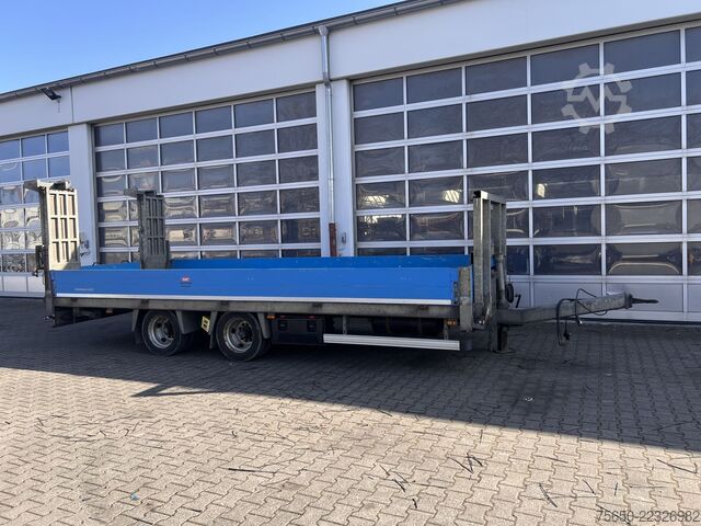 Remorcă cu platformă joasă Humbaur HBTZ 136224 TA-BS  13,6 t Tandemtieflader