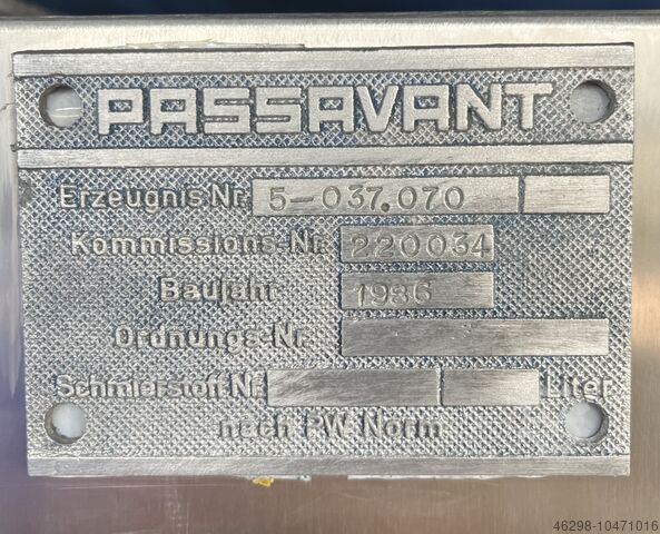 Kamerfilterpers gebruikt Passavant AX1200