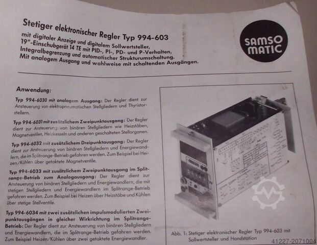 Procesregelaar Samso Matic 994-603