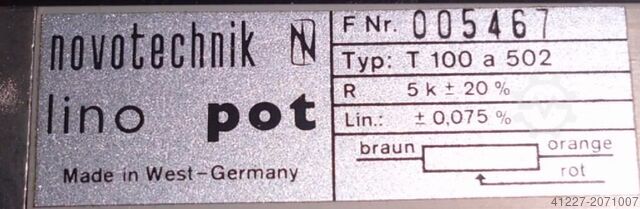 Verplaatsingstransducer Novotechnik T 100 a 502