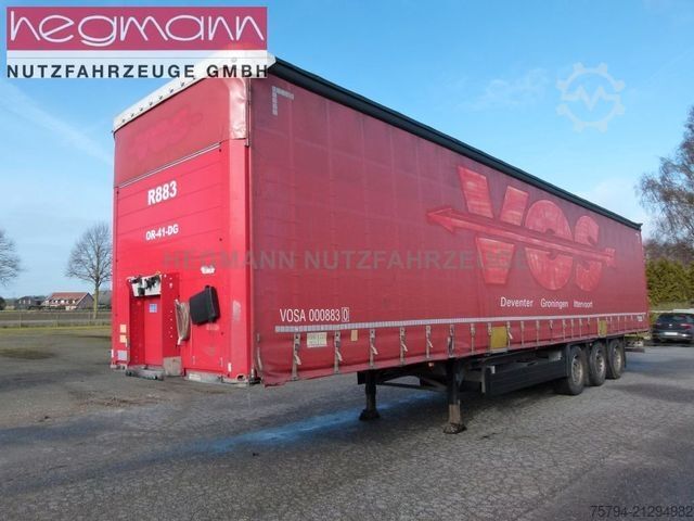 Open semitrailer with tarp SCHMITZ CARGOBULL SCS 24/L-13.62 EB, SCB Scheibe, 2,80 m