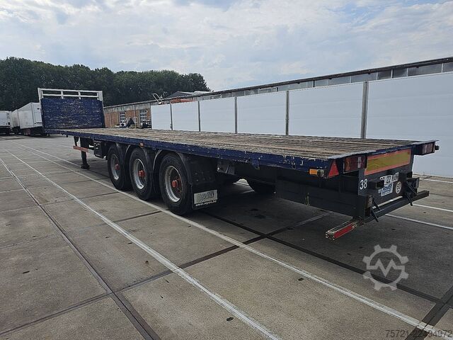 Open laadbak VAN HOOL 3 AXLE PLATFORM HARD WOOD FLOOR