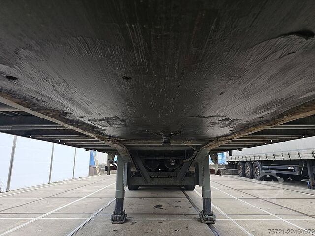 Open laadbak VAN HOOL 3 AXLE PLATFORM HARD WOOD FLOOR