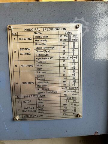 Hydraulische Profilstahlschere Bernardo HPS 90