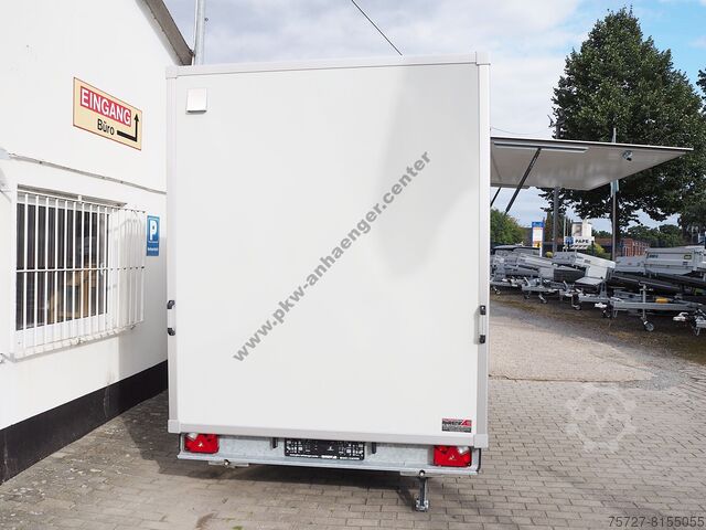 Salgstrailer Verkaufsanhänger SellerH-M 1300kg 250x200x230cm Hochlader