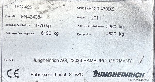 Targonca Jungheinrich TFG425