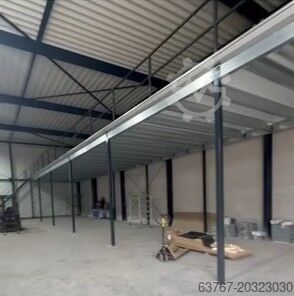 Storage platform | Steel platform | Mezzanine 300 m², Traglast: 250 kg/m² Lichte Höhe: 3,0 m | Raster: 5,0 x 5,0
